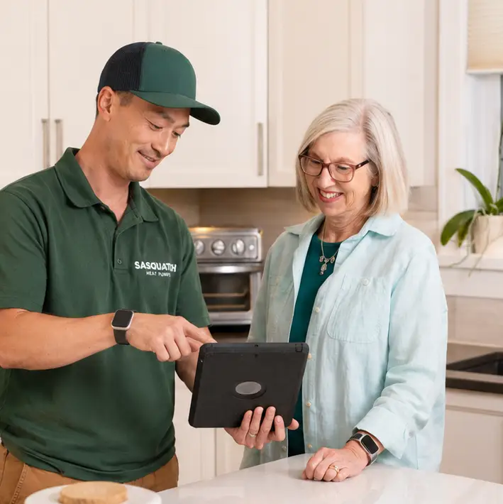 Sasquatch Heat Pumps and Under The Seat Plumbing — sister brands offering HVAC, electrical, and plumbing across Vancouver Island