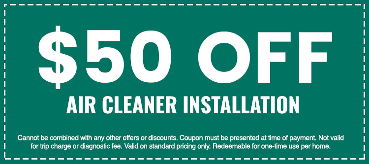 Discount on Air Cleaner Installation